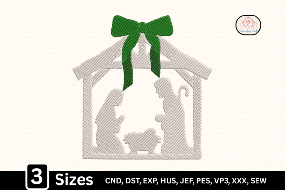 Mary & Joseph Jesus Nativity Coquette