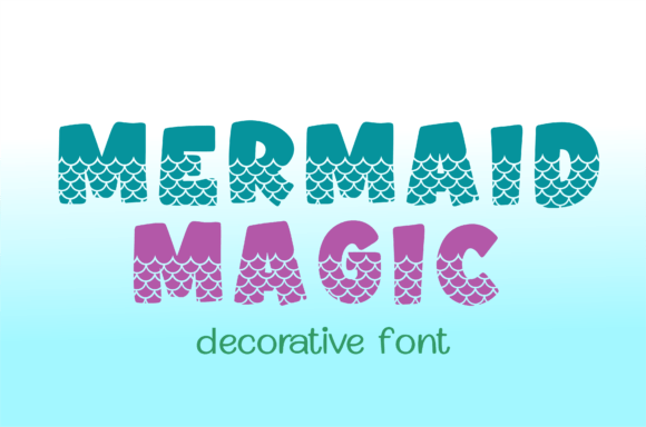 Preview specimen of Mermaid Magic decorative font