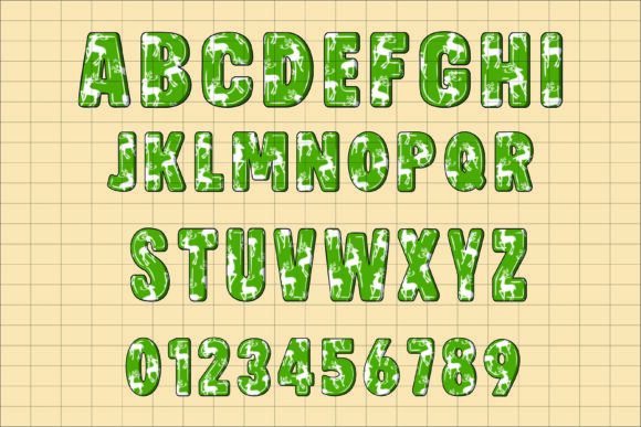 Merry Type-Mas 3d Font Font PNG with transparent background - Preview 4
