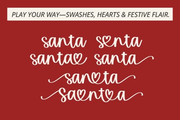Mistle Kiss Font PNG with transparent background - Preview 1