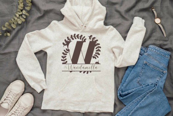 Montclaire Split Monogram Font PNG with transparent background - Preview 2