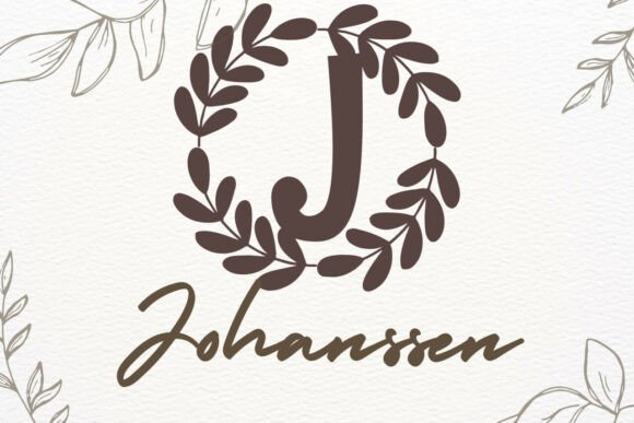 Ornatique Monogram Font PNG with transparent background - Preview 1