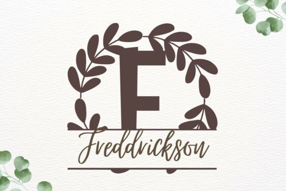 Ornatique Split Monogram Font PNG with transparent background - Preview 1