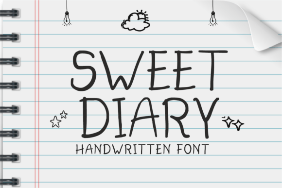 Premium Notes Font PNG with transparent background - Preview 1