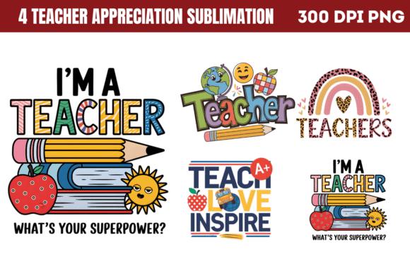 Teacher Appreciation Sublimation Bundle