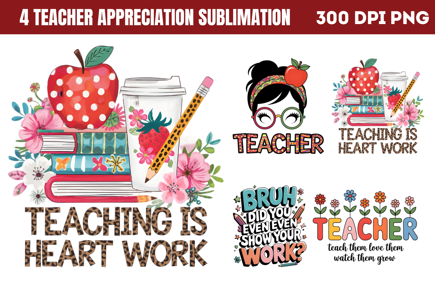 Teacher Appreciation Sublimation Bundle