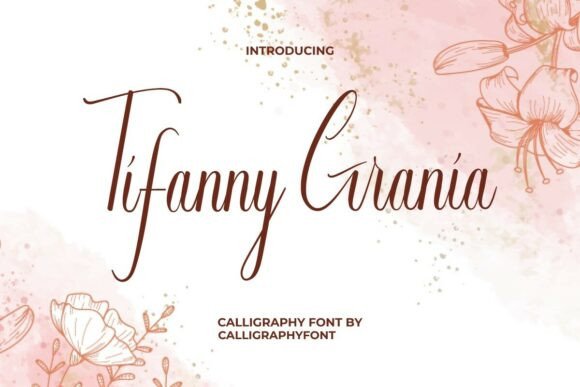 Tifanny Grania Script & Handwritten Font By CalligraphyFonts