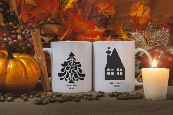 Christmas Silhouette Font - Preview 2