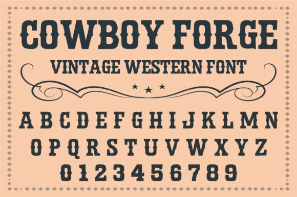 Cowboy Forge Font - Preview 1