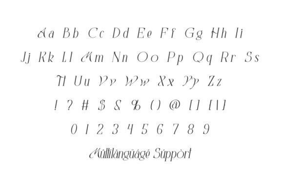 Glowings Font font preview - 4