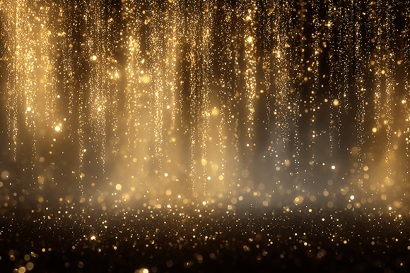 Golden Glitter Rain Texture