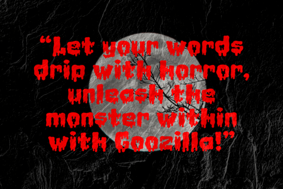 Goozilla Font - Preview 5