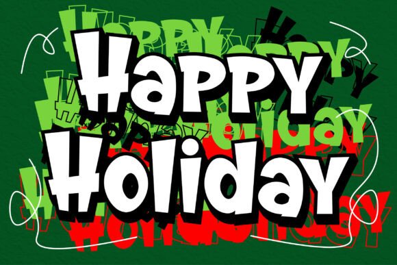 Grinch Era Font PNG with transparent background - Preview 2