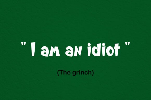 Grinch Era Font PNG with transparent background - Preview 6