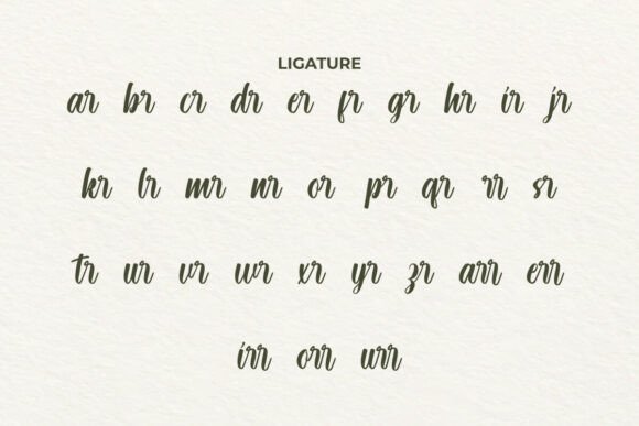 Hidden Starling Font PNG with transparent background - Preview 5