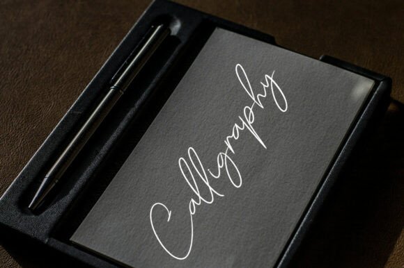 Holiday Signature Font PNG with transparent background - Preview 1