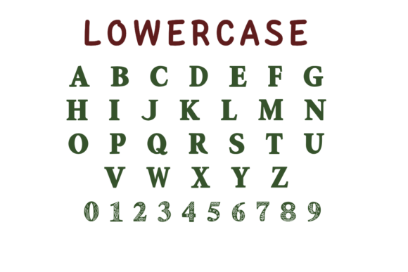 Kwanzaa Hand Drawn Font PNG with transparent background - Preview 2