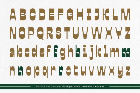 Mordash Font PNG with transparent background - Preview 1
