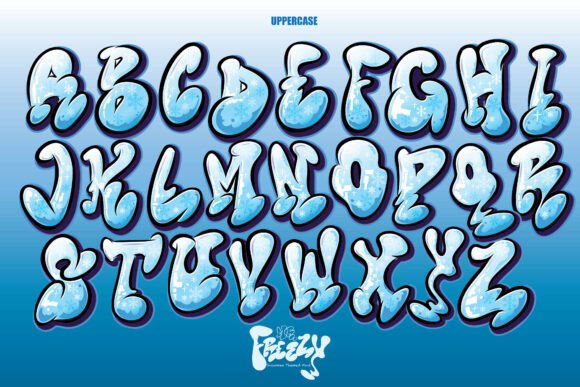 Mr.freezy Font PNG with transparent background - Preview 1