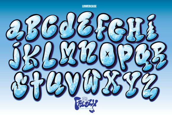 Mr.freezy Font PNG with transparent background - Preview 2