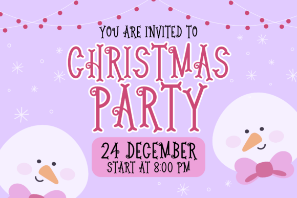 Noel Nights Font PNG with transparent background - Preview 3
