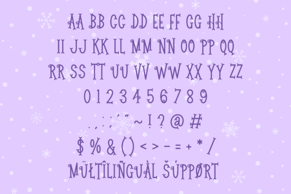 Noel Nights Font PNG with transparent background - Preview 4
