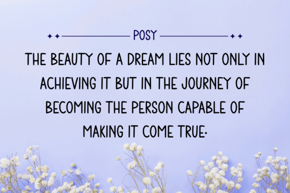 Posy Font PNG with transparent background - Preview 1