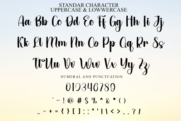 September Handmade Font PNG with transparent background - Preview 6