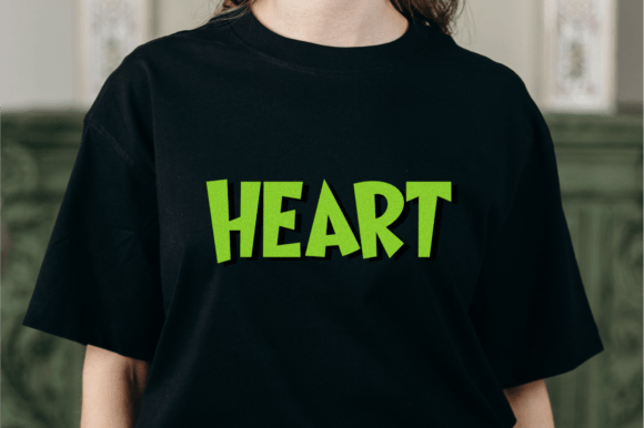 Single Grinch Font PNG with transparent background - Preview 3