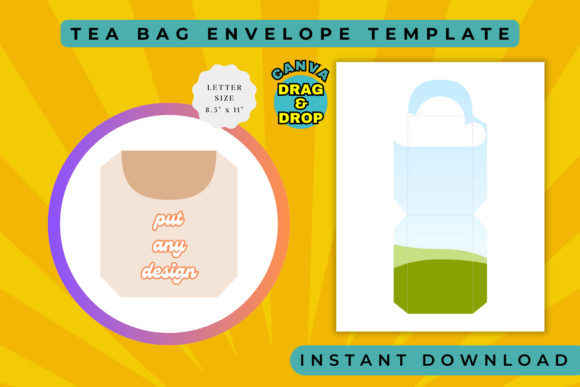 Tea Bag Envelope Template