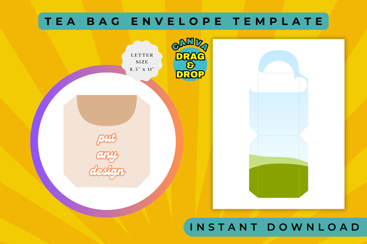 Tea Bag Envelope Template
