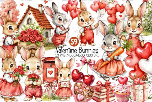 Valentine Bunny Clipart