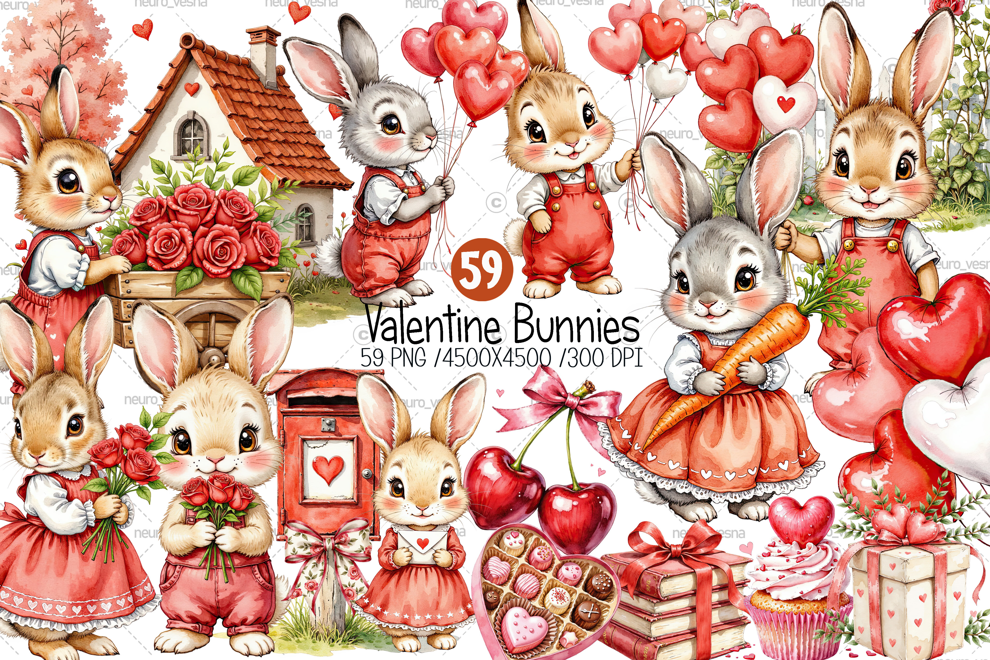 Valentine Bunny Clipart