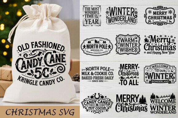 Nostalgic Christmas SVG Bundle – Classic Holiday Vector Artwork
