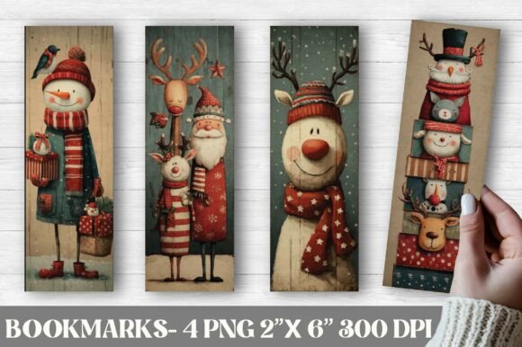 Whimsical Folk Christmas Printable Grafik Plotterdateien Von Dream Print