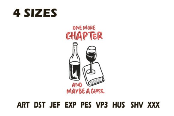 Wine Book Lover Stitch
