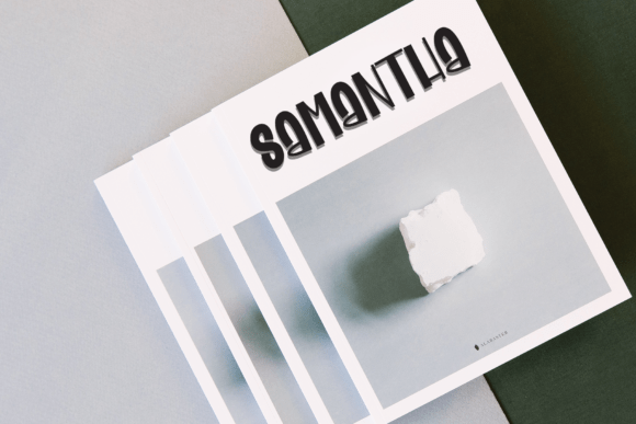 Black Line Font - Preview 3