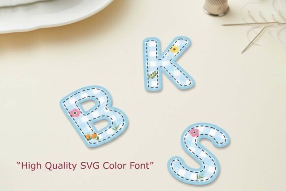 Blue Patchy Sky Font - Preview 3