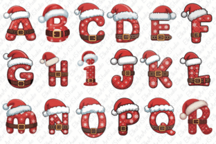 Christmas Alphabet Clipart PNG Bundles Graphic by ElksArtStudio ...