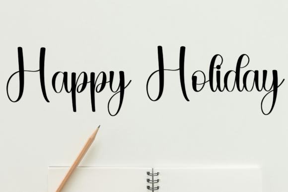 Santaboy Handwriting Font PNG with transparent background - Preview 5