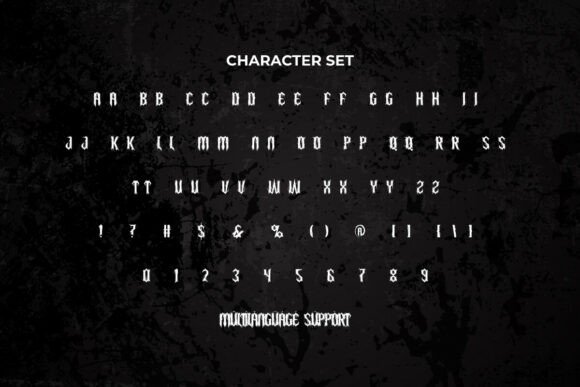 Sepulture Font PNG with transparent background - Preview 4