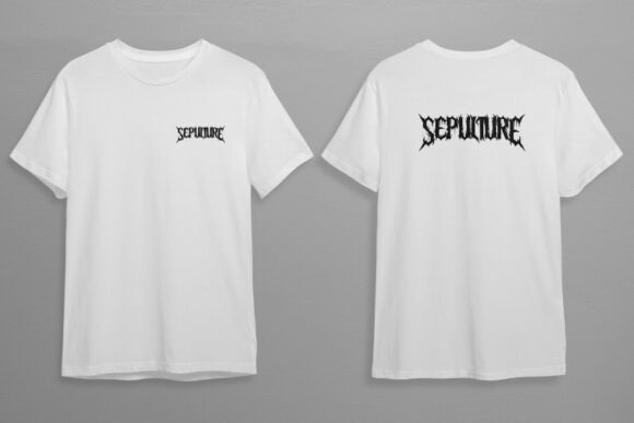 Sepulture Font PNG with transparent background - Preview 5