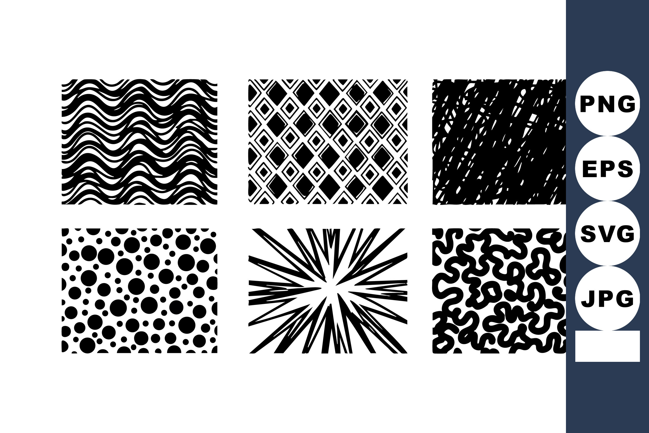 Abstract Black and White Seamless Patter