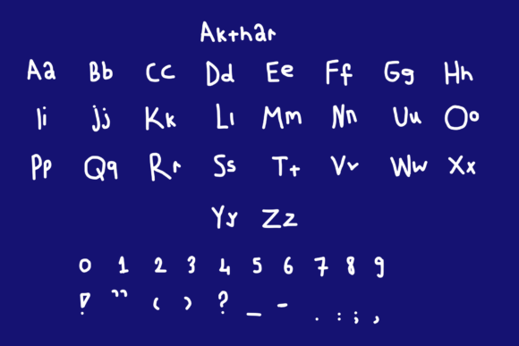 Akthar Font - Preview 5
