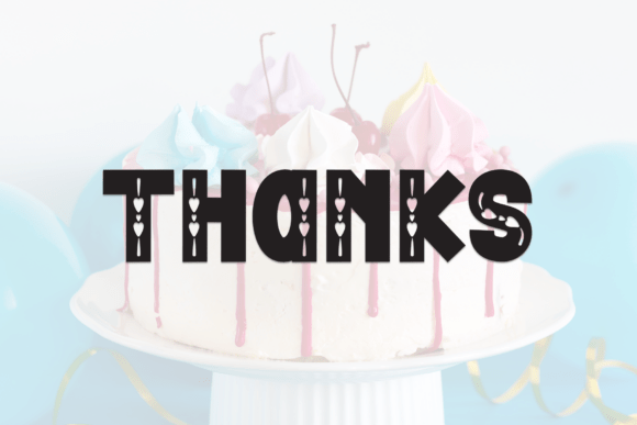 Cake Birthday Font - Preview 4