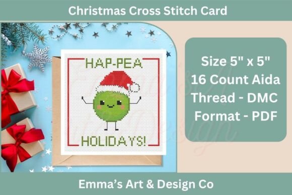 Christmas Cross Stitch Card Pattern
