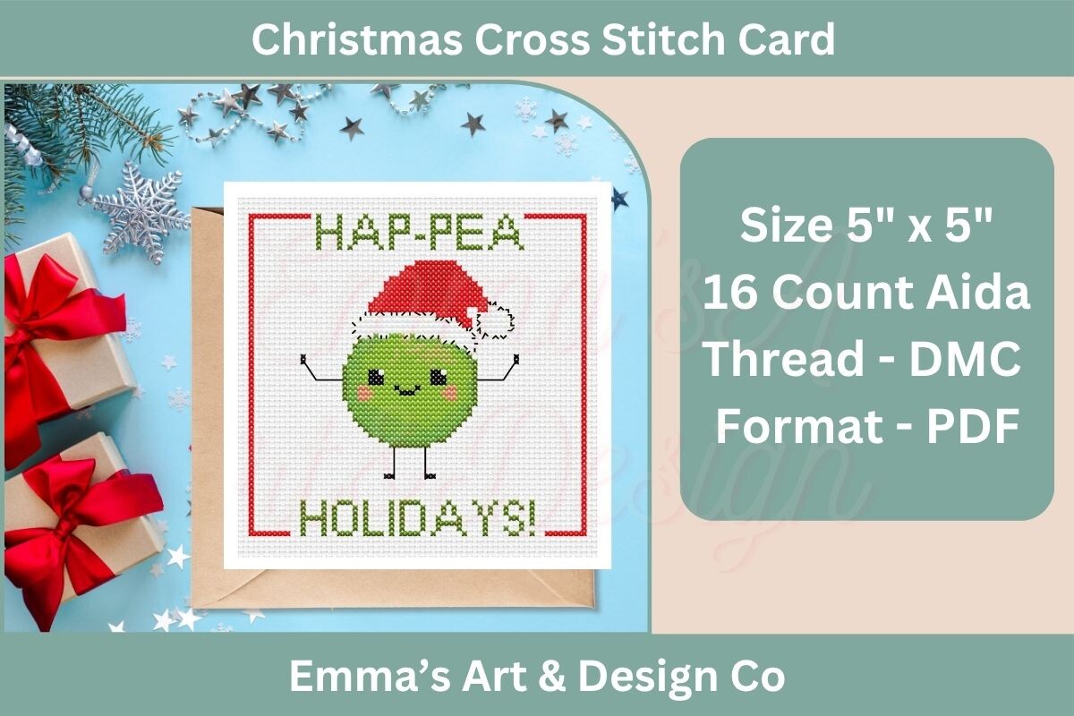 Christmas Cross Stitch Card Pattern