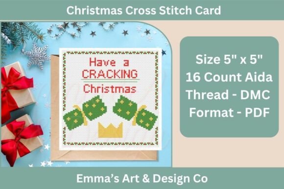Christmas Cross Stitch Card Pattern