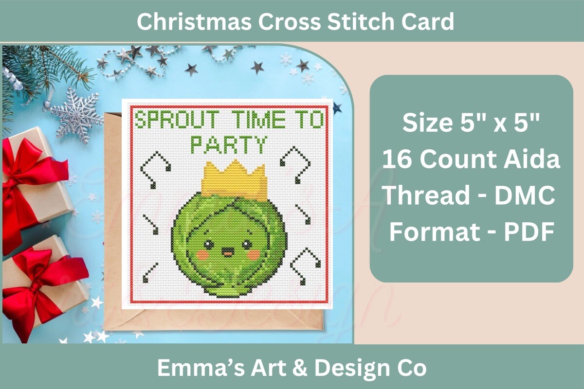 Christmas Cross Stitch Card Pattern