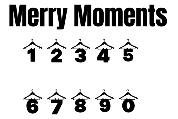 Clothes Hangers Font PNG with transparent background - Preview 3